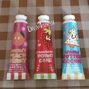 3X Bath & Body Works 1 oz Mini/Travel Size Hand Creams